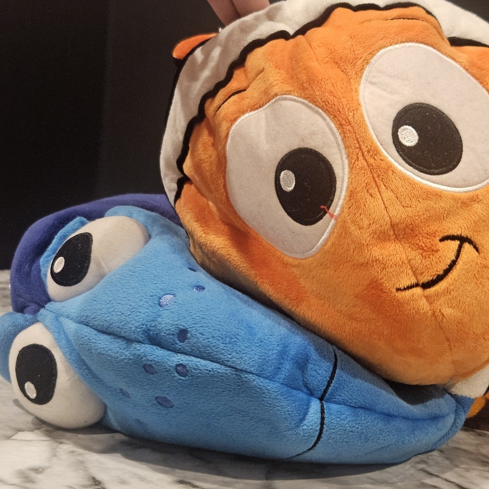 Disney Parks Finding Nemo Dory Flip Plush Reversible Stuffed‎ Animal Toy